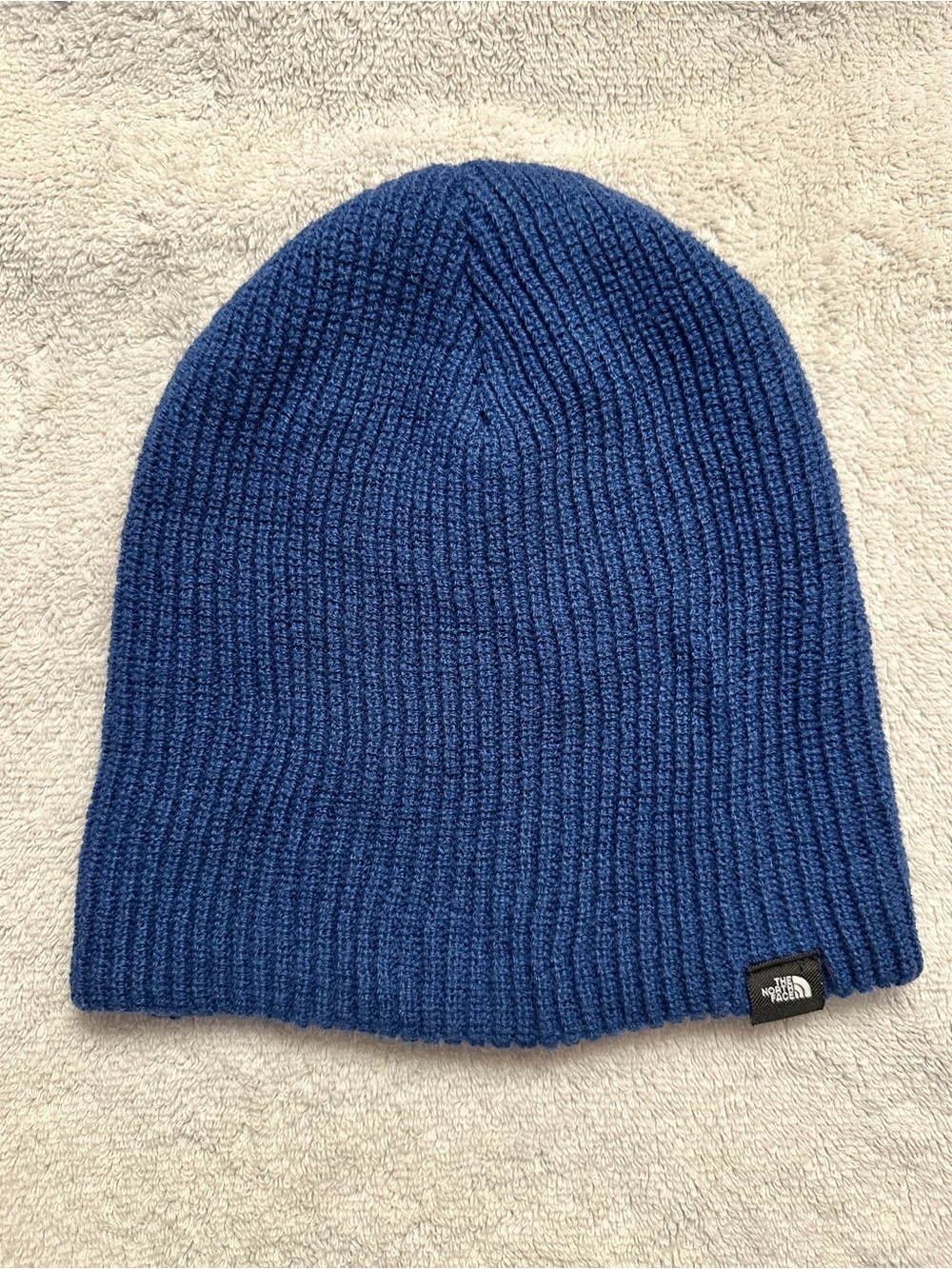 The North Face Blue Rib Knit Beanie